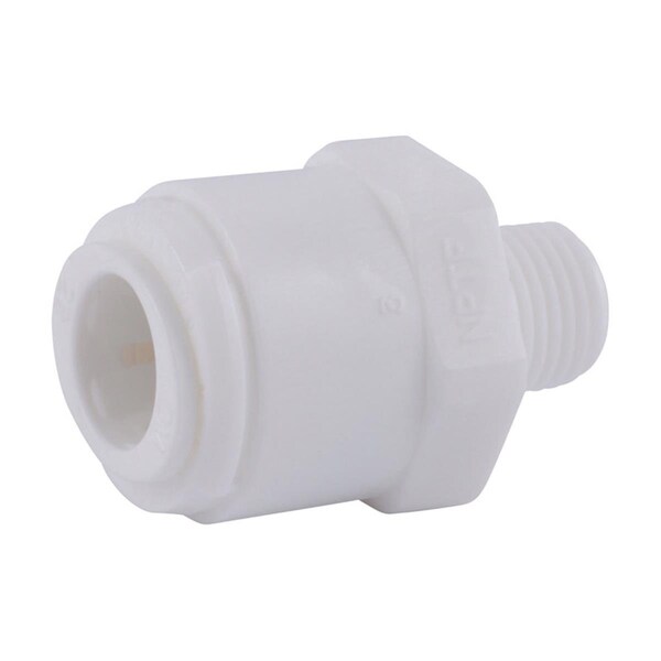 Sharkbite 0.38 in. Push x 0.13 in. Dia. MPT Plastic Adapter; White 4923256 - main